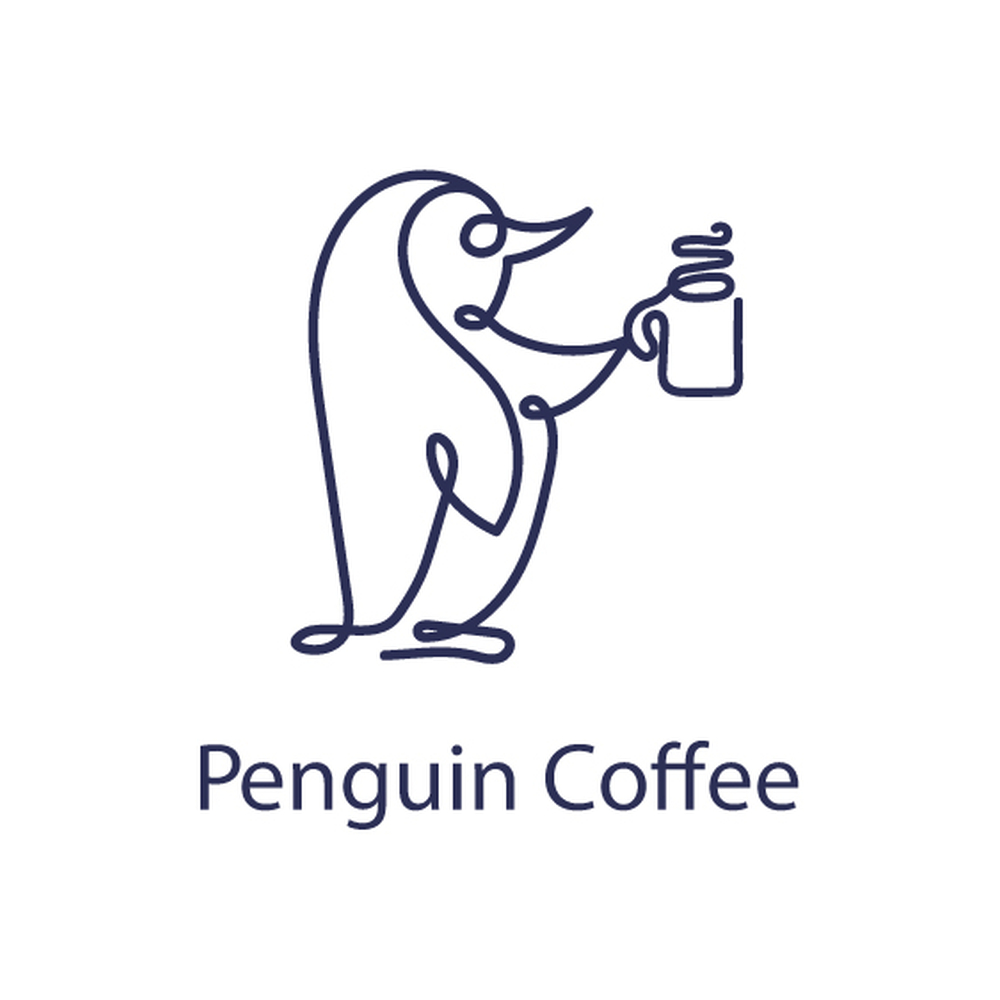Penguin Coffee 様 ロゴ・名刺・コーヒーカップ