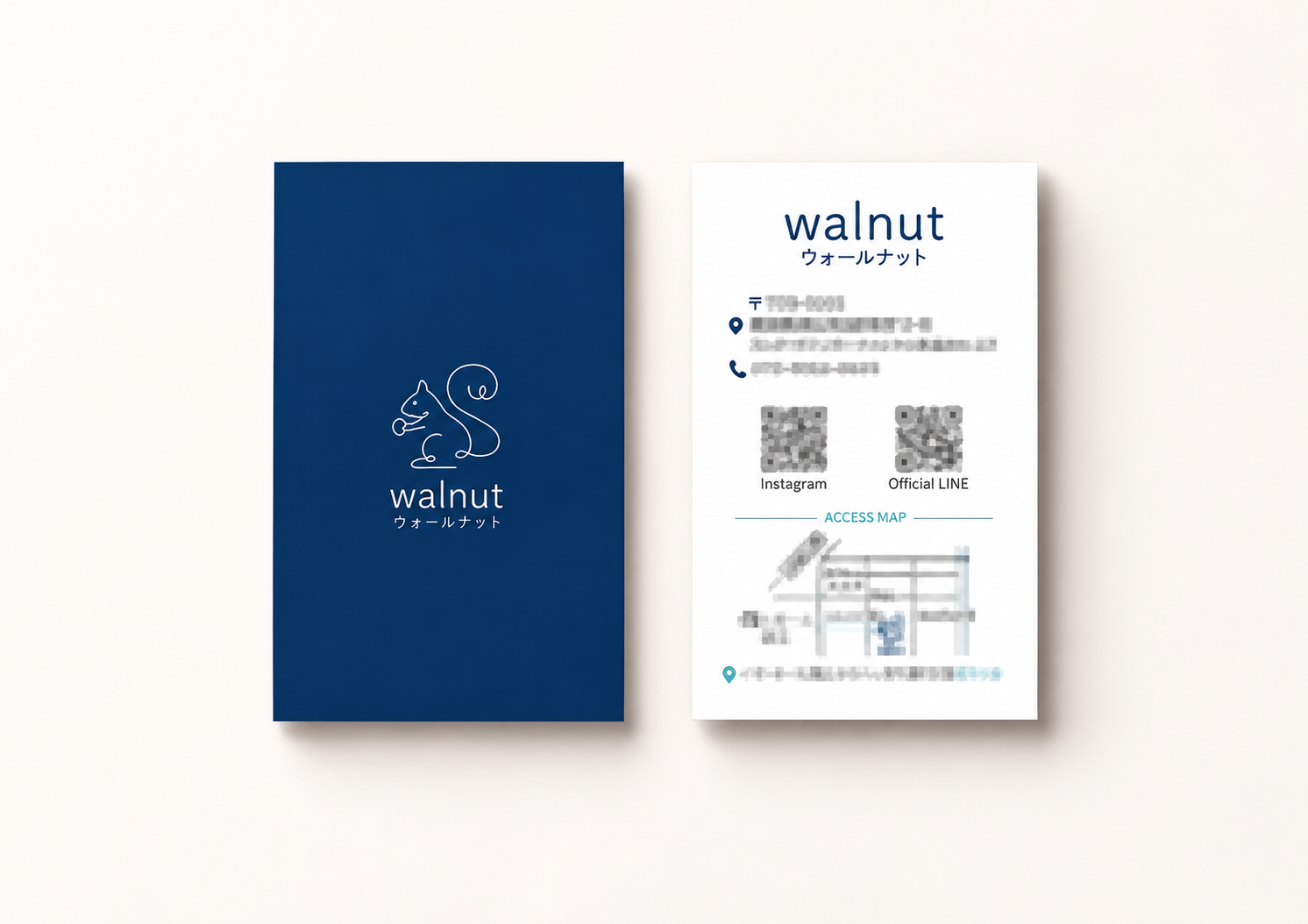 ウォールナット 様 Business Card Design